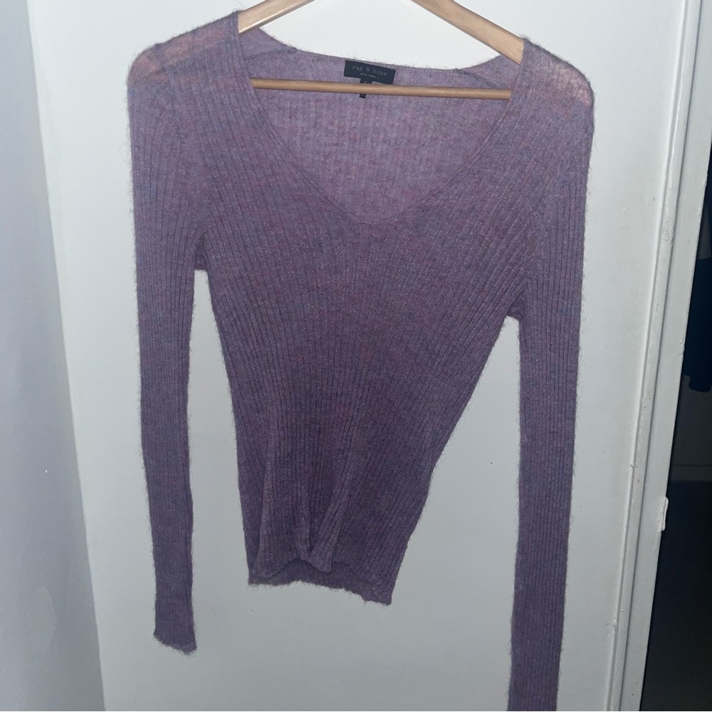 Rag & Bone Lavender Knit Top